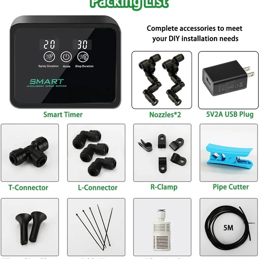 Reptile Humidifiers Smart Misting System, Reptile Mister Automatic with Timer